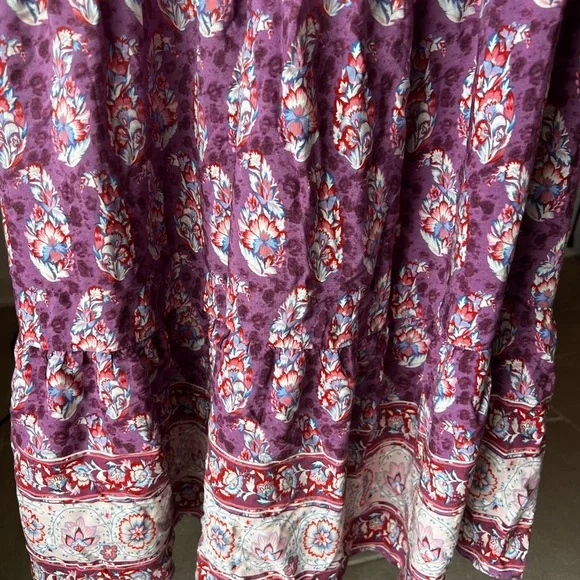 NATURAL LIFE Purple and Red Floral Maxi Dress - Picture 5 of 5